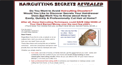 Desktop Screenshot of haircuttingsecrets.com