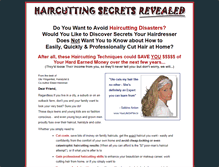 Tablet Screenshot of haircuttingsecrets.com